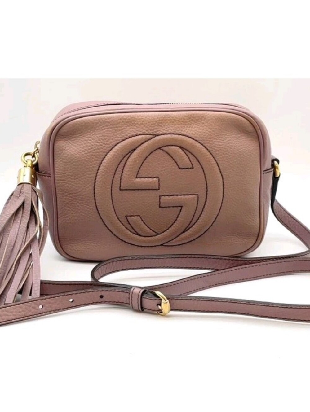 ✨ RARE Gucci Soho Disco Bag in Lavender/Mauve Pebbled Leather ✨